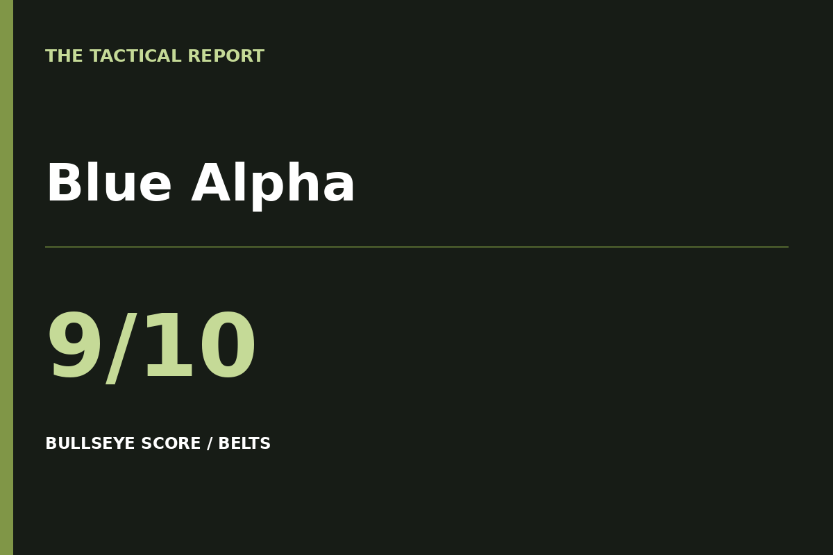 Blue Alpha: Bullseye Score 9 out of 10