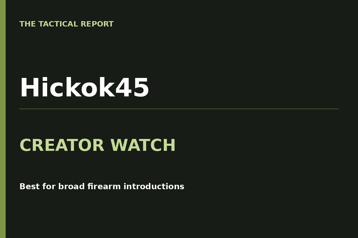 Hickok45 — Creator Watch